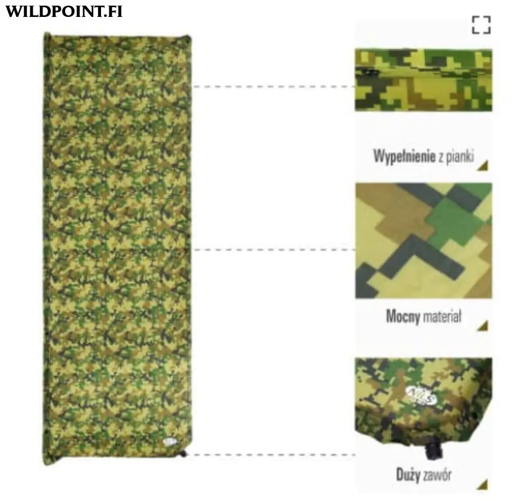 Itsestään täyttyvä makuualusta nc4050 nils camp - accessories