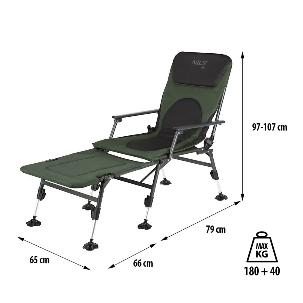 Kalastustuoli nc1802 nils camp - kalastustuoli nils camp säädettävät jalat retkeilyvarusteet verkkokaupasta 129 €
