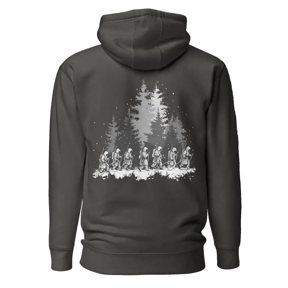 Kaukopartio huppari - vintage musta / s - hoodie talvisodan hengessä retkeilyvarusteet verkkokaupasta 79 €