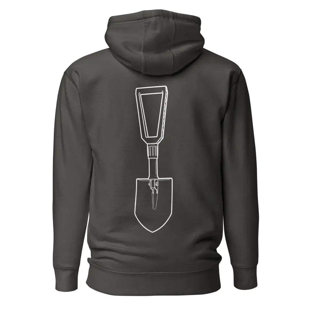 Kenttälapio -huppari - vintage black / s - hoodie huppari musta puuvilla retkeilyvarusteet verkkokaupasta 79 €