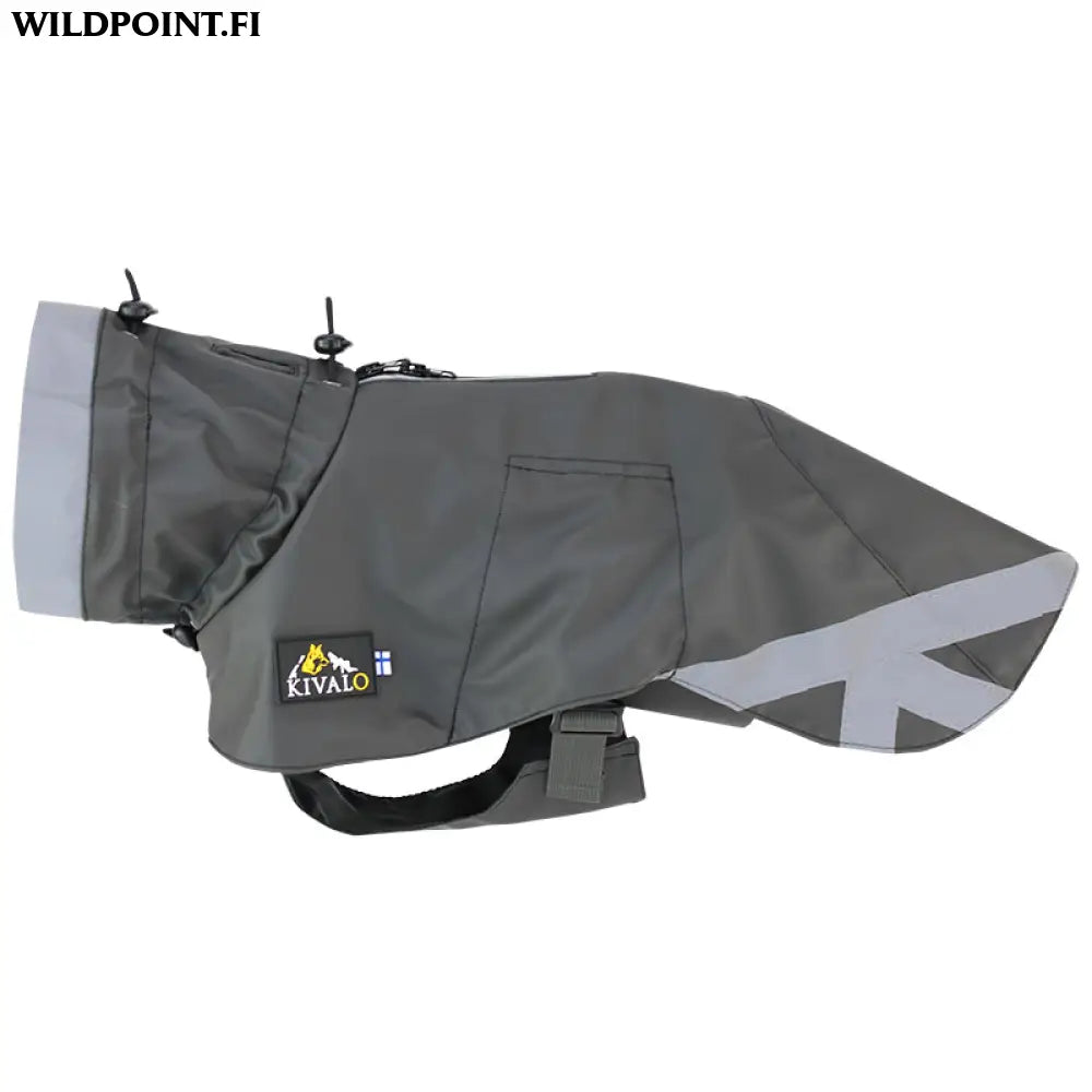 Kivalo koiran sadetakki niva - kallio (harmaa) 35cm