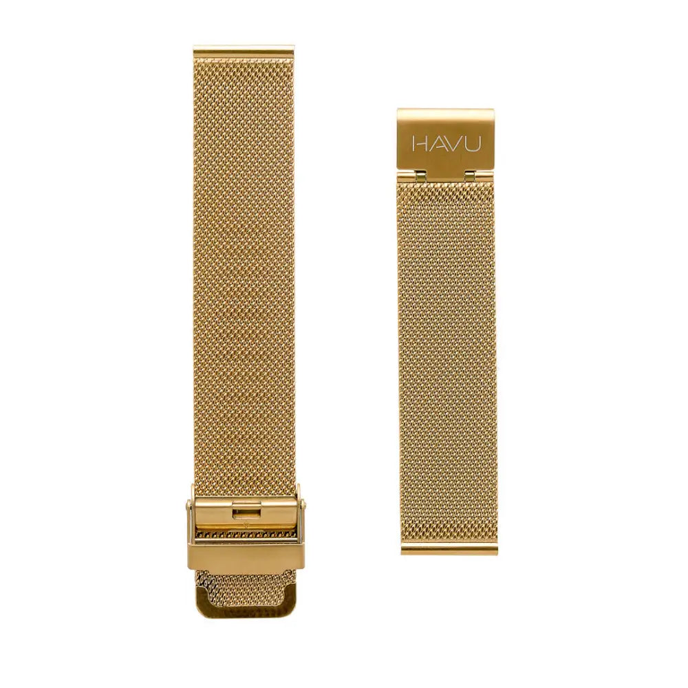 Kullanvärinen metalliranneke havu-mesh-mallilla 18mm 20mm 22mm, tyylikäs ja kestävän oloinen metalliranneke