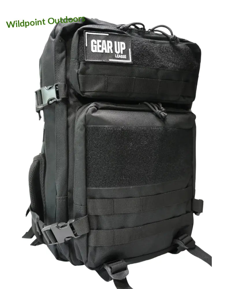League patch backbag urheilureppu 45l - black - reppu - wildpoint retkeily 79 €