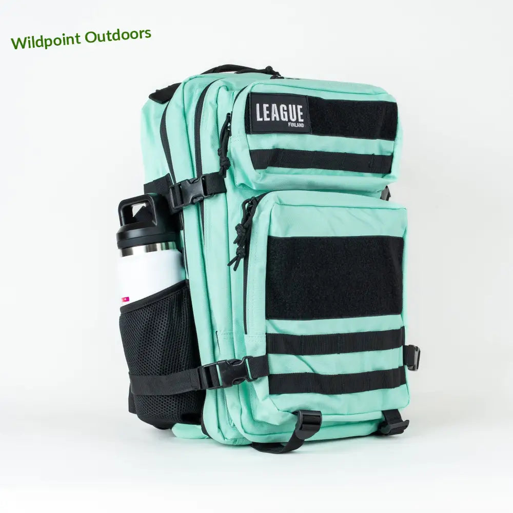 League patch backbag urheilureppu 45l - mint/black - reppu - wildpoint retkeily 79 €