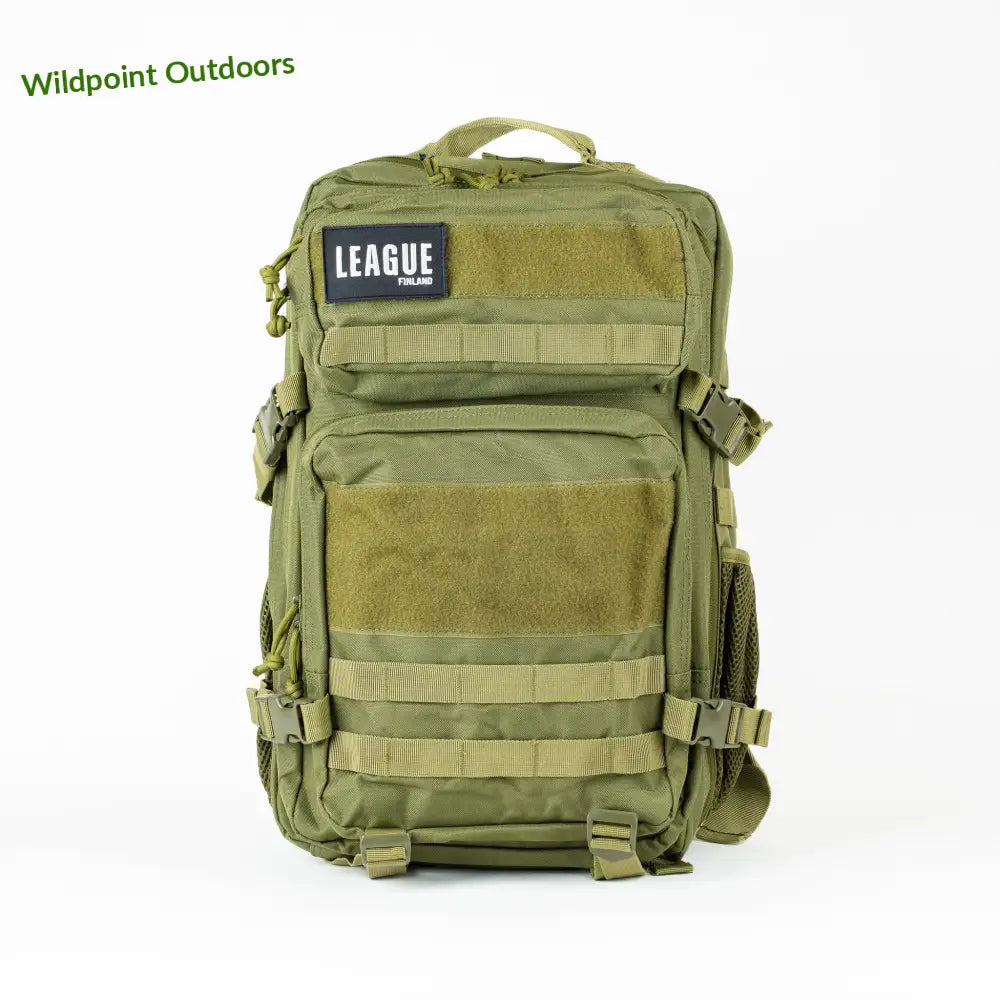 League patch backbag urheilureppu 45l - reppu - wildpoint retkeily