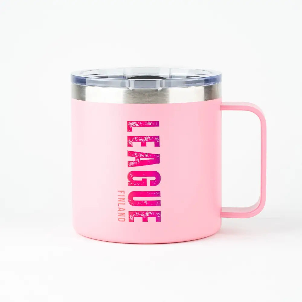 League termosmuki kahvalla 0,41l - pink - wildpoint outdoors retkeilyvarusteet verkkokaupasta 19,90 €