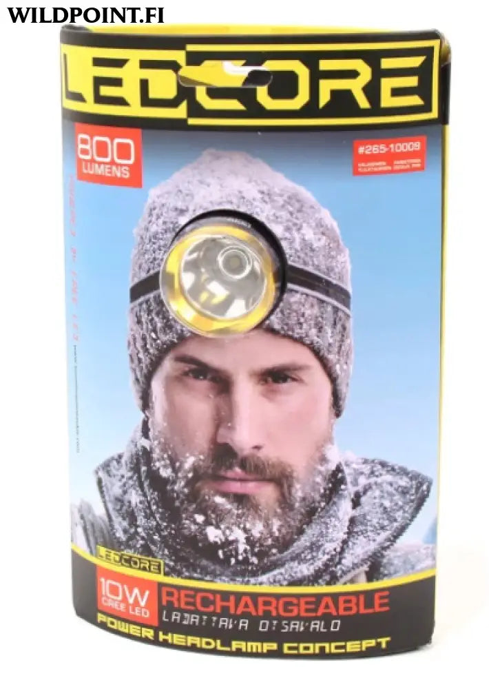 Ledcore 10w 2x 2200mah ladattava otsavalo