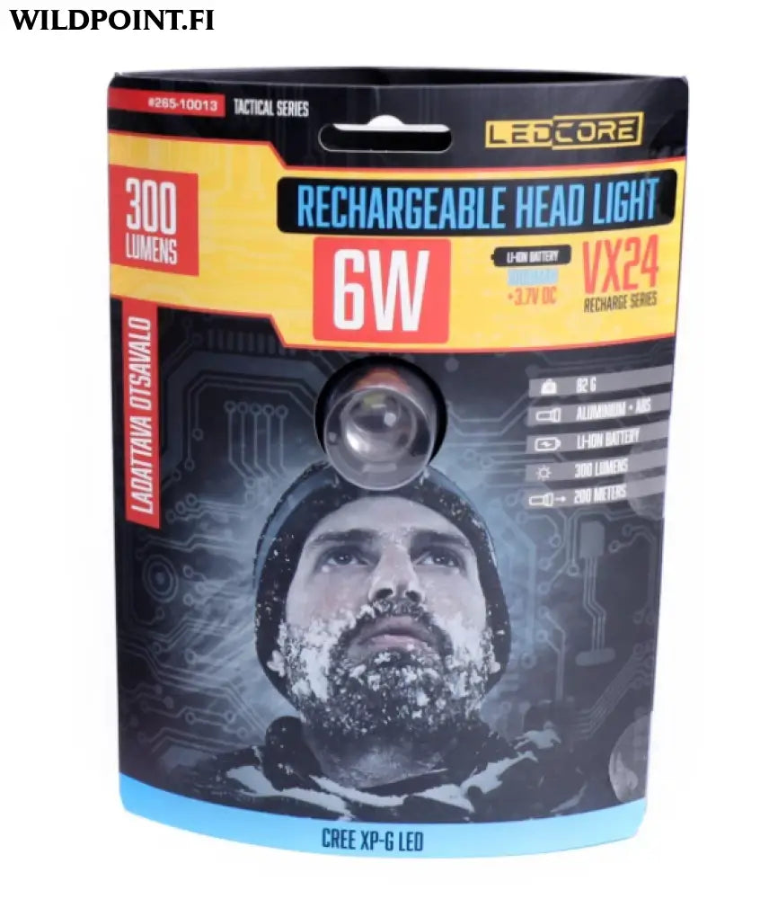 Ledcore vx24 6w ladattava otsavalo