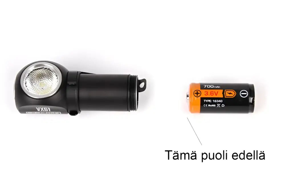 Ledcore vx60 800lumenin ladattava otsavalo - wildpoint retkeilyvarusteet verkkokaupasta 29,90 €