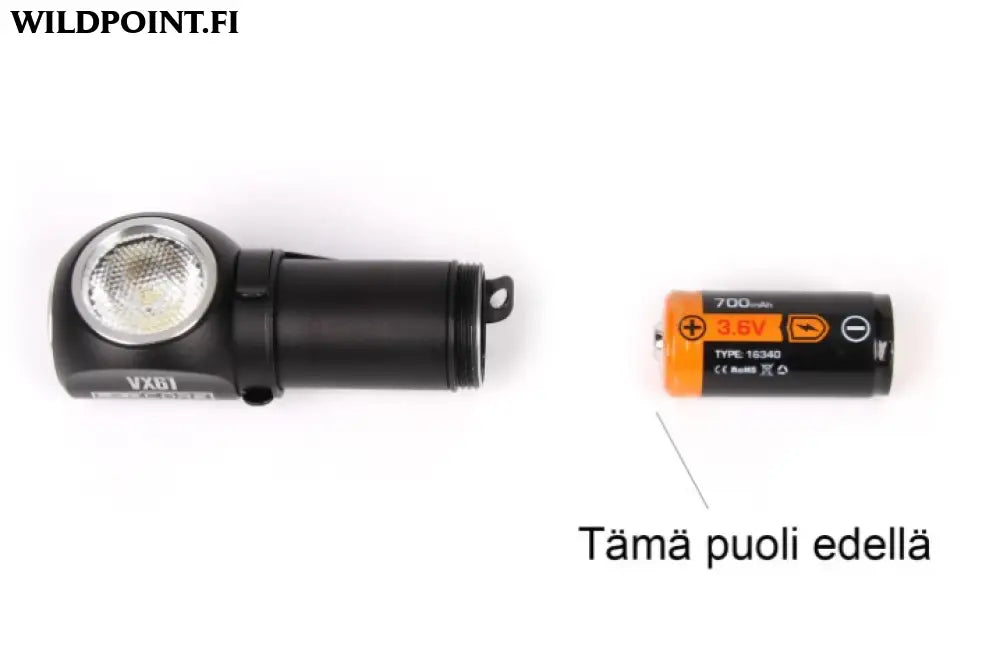 Ledcore vx60 800lumenin ladattava otsavalo