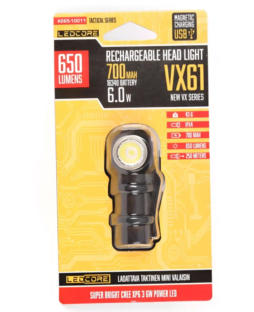 Ledcore vx61 6w ladattava otsavalo - wildpoint outdoors retkeilyvarusteet verkkokaupasta 22,90 €