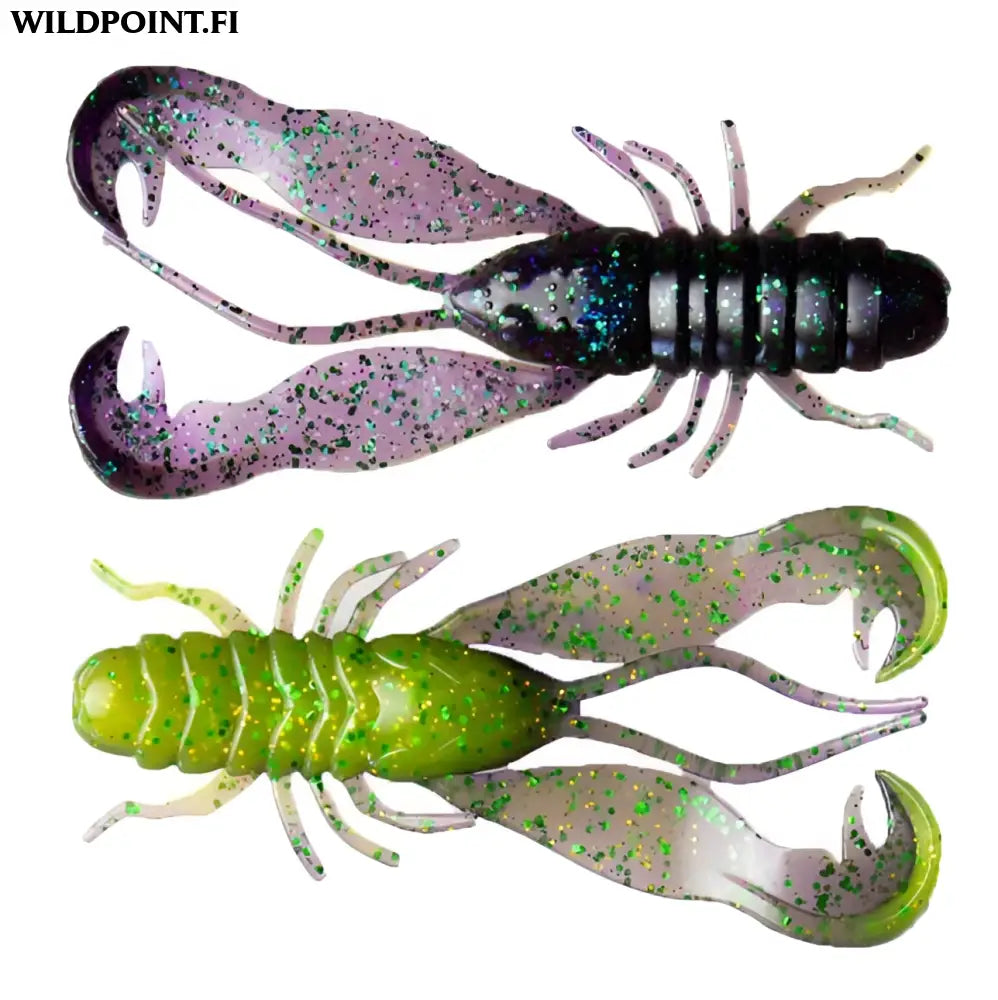 Lmab finesse fillet craw 10cm rapujigi - lmab finesse filet craw 10 cm purple rave 3kpl