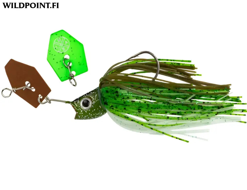 Lmab køfi multi vibe chatterbait 5/0 - lmab køfi multi vibe 5/0 green pumpkin 10g