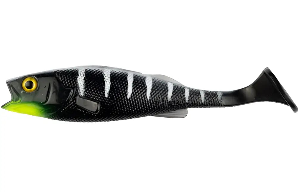 Lmab køfi perch shad 9cm - black tiger 4kpl - wildpoint outdoors retkeilyvarusteet verkkokaupasta 7,50 €