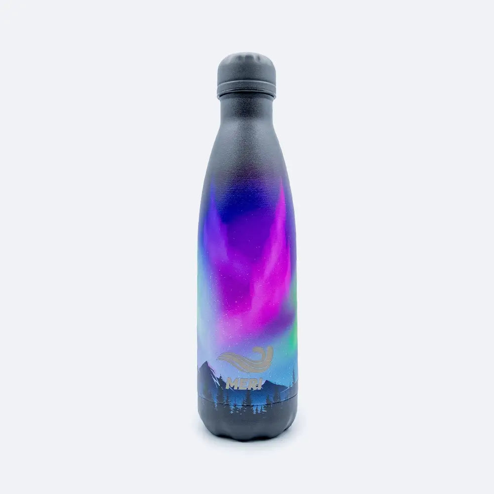 Meribottles aurora borealis 500 ml - juomapullo aurora borealis vesipullo retkeilyvarusteet verkkokaupasta 29,99 €