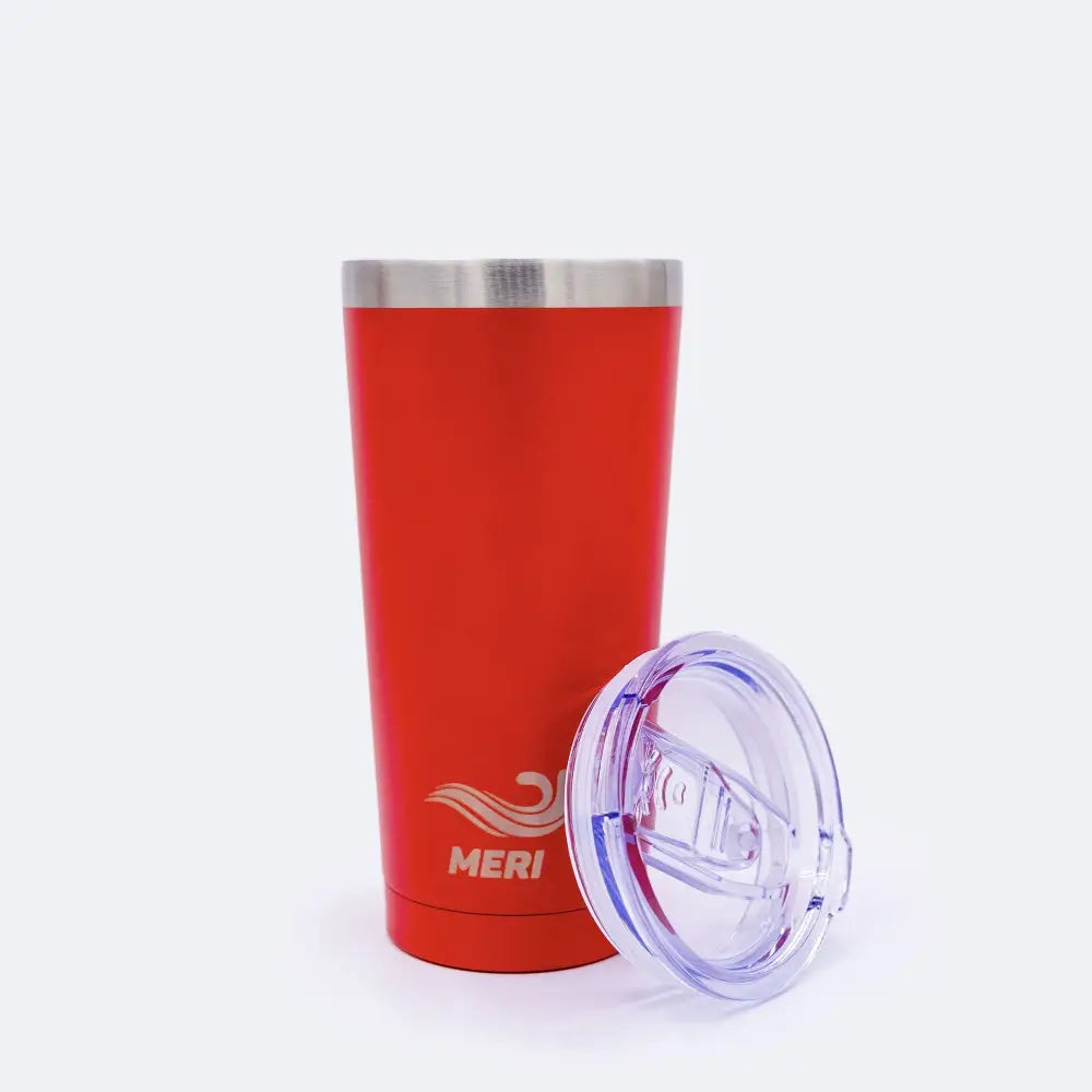 Meribottles takeaway mug red 500 ml - juomapullo termomuki 500ml punainen retkeilyvarusteet verkkokaupasta 29,99 €