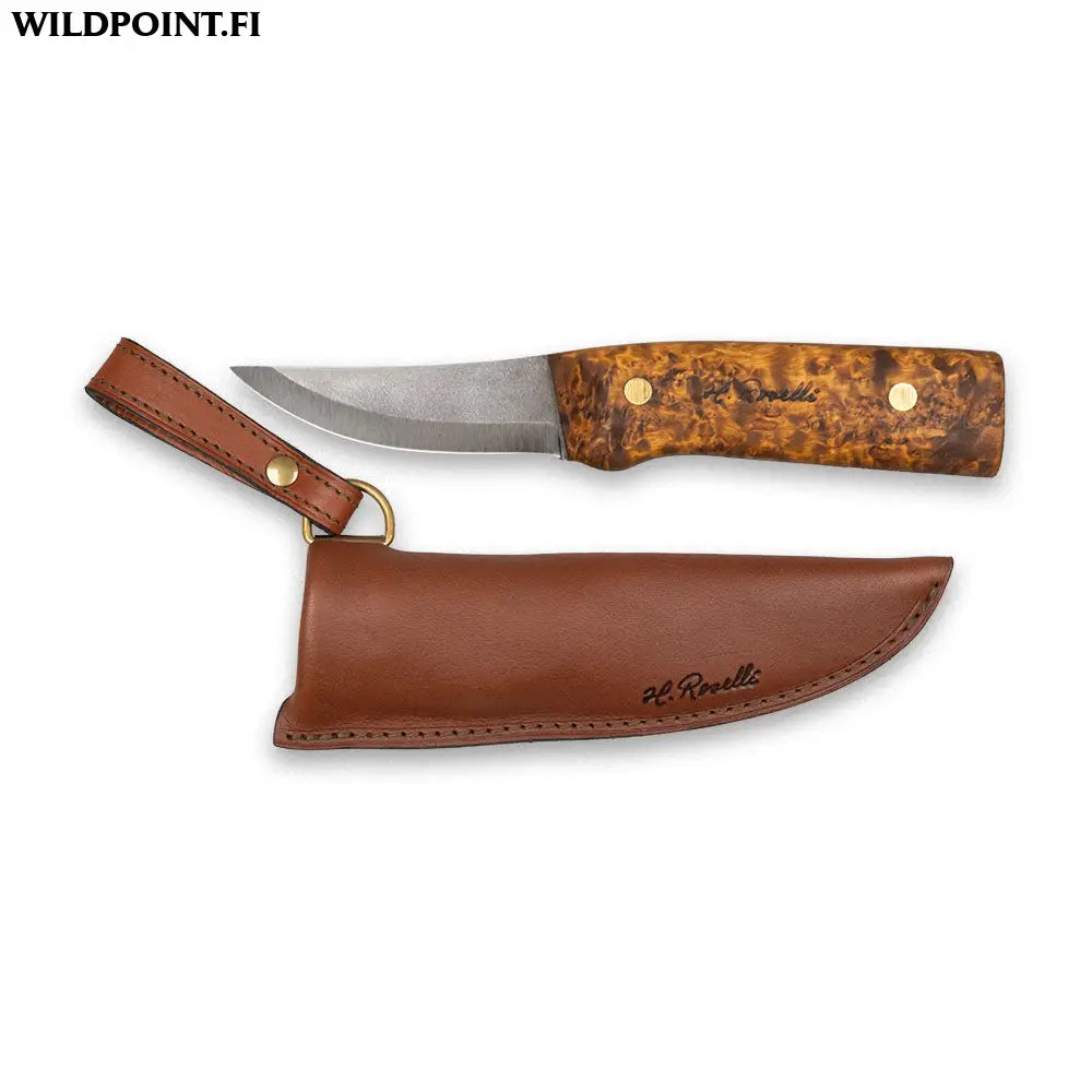 Metsästysveitsi täyspitkä tumma kahva - standard sheath - knife