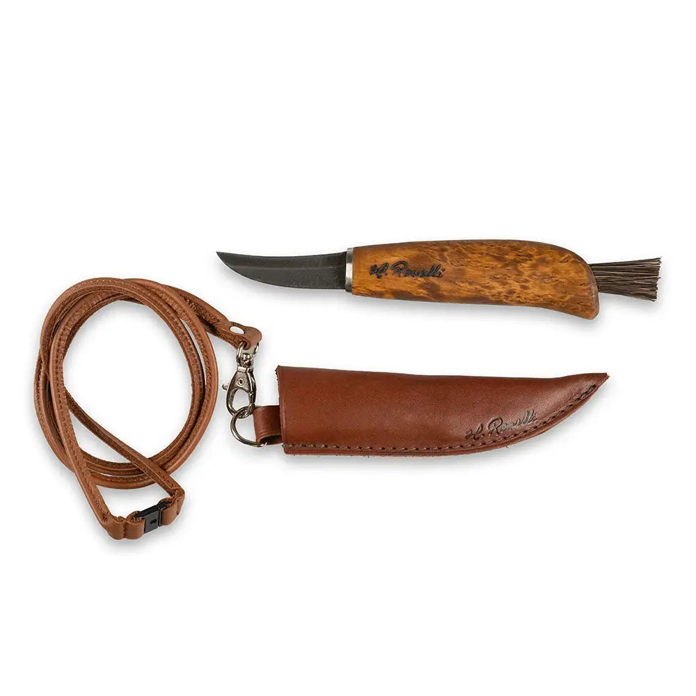 Mushroom knife - sheath with leather cord - wildpoint outdoors retkeilyvarusteet verkkokaupasta 119 €