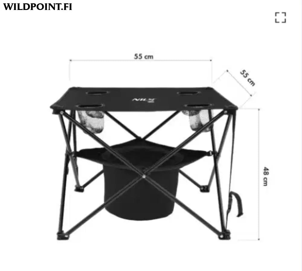 Nils camp retkisetti: pöytä ja 2 tuolia nc3304 - accessories