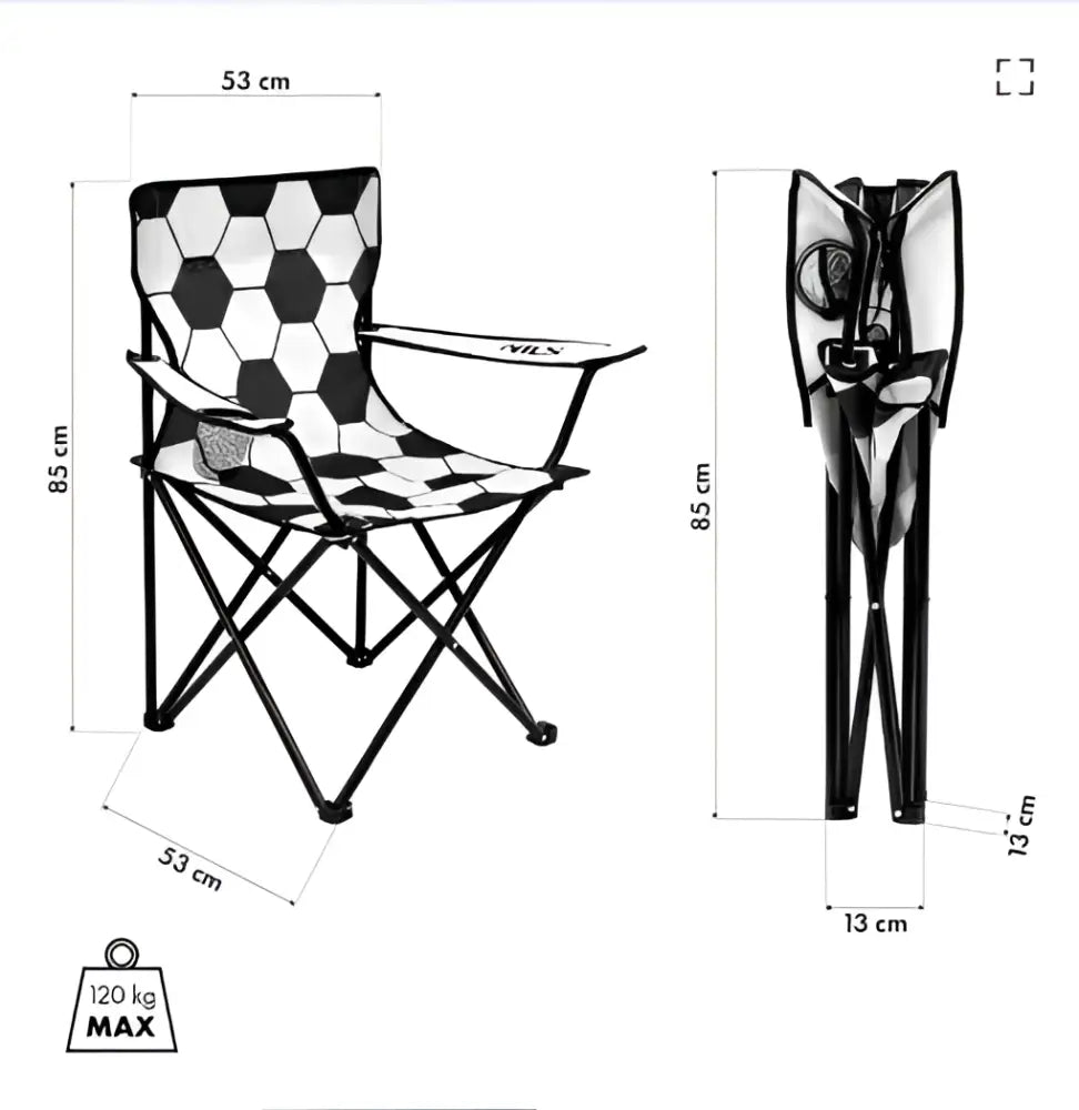 Nils camp retkituoli ’jalkapallo’ nc3303 - accessories retkeilyvarusteet verkkokaupasta 21,90 €