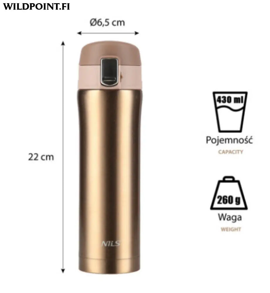 Nils termos 430 ml ncb10 - 4 väriä - accessories