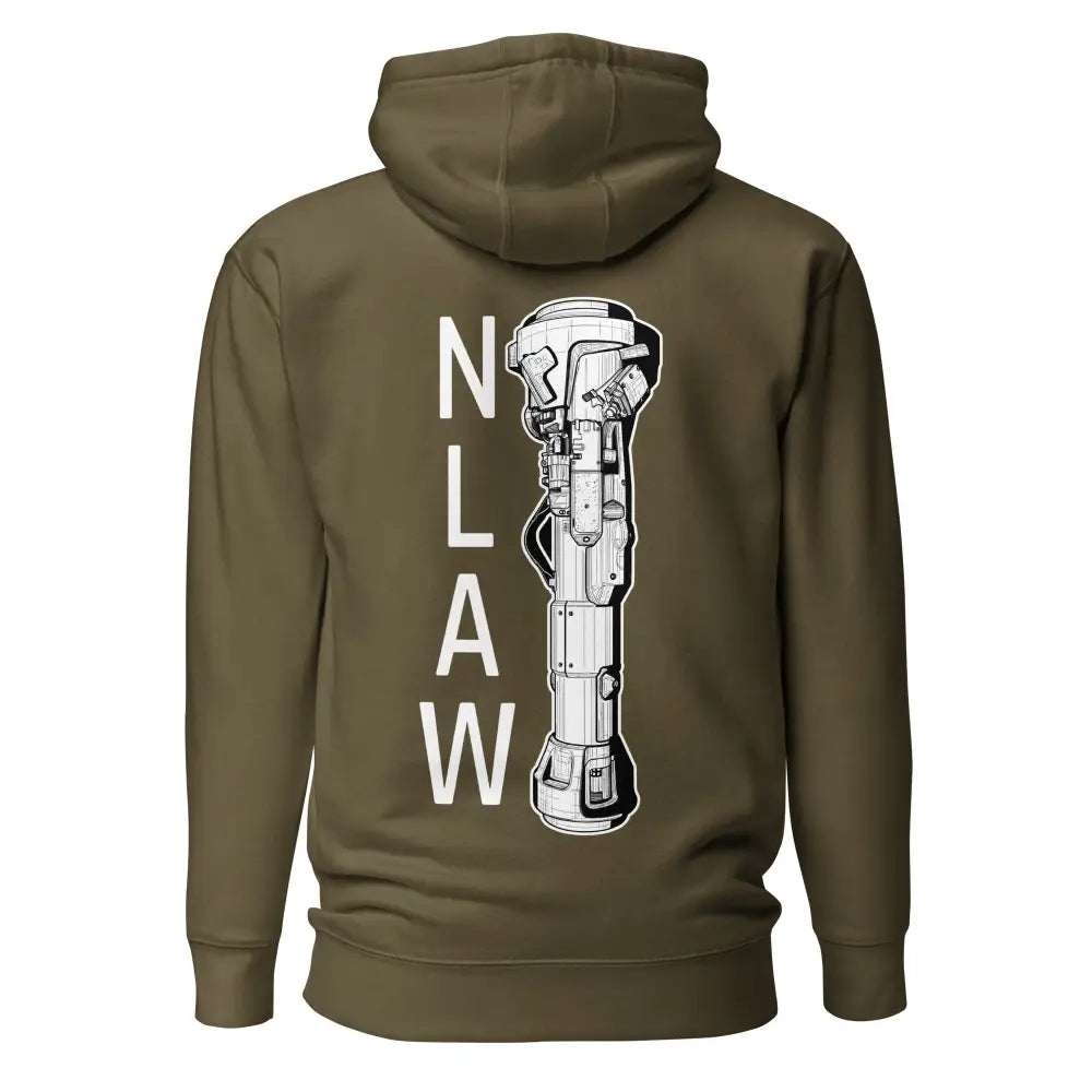 Nlaw huppari - military green / s - hoodie musta puuvillaneule retkeilyvarusteet verkkokaupasta 79 €