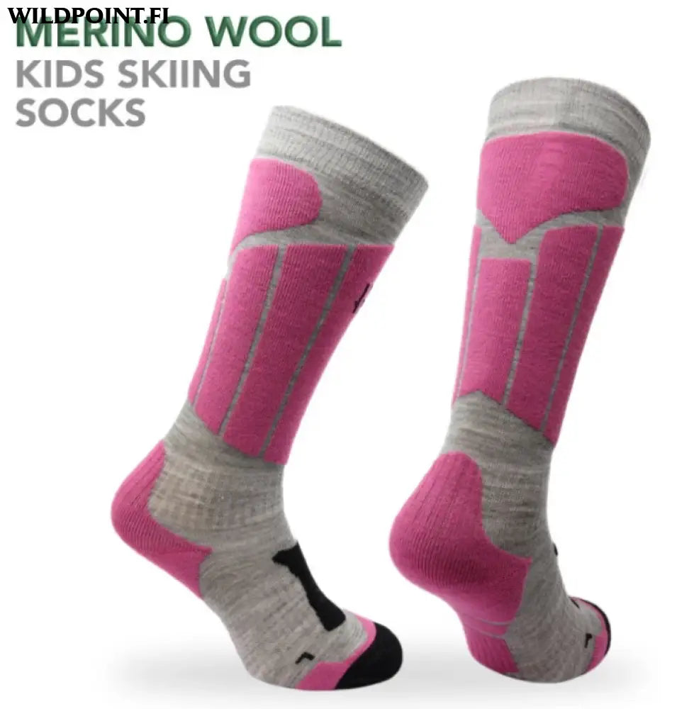 Norfolk aspen kids hiihtosukat pink - 23-26 pink