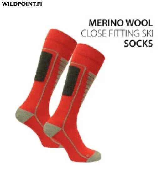 Norfolk courchevel hiihtosukat punainen/harmaa - 35-38