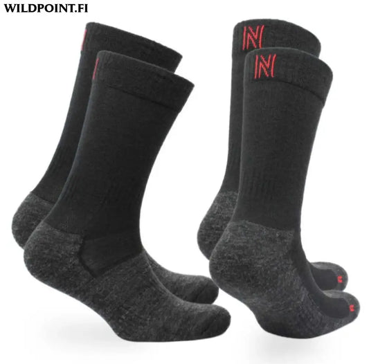 Norfolk leonardo merinovillasukat 2pr musta - 35-38