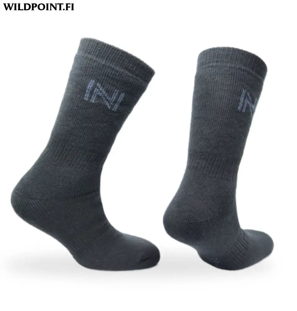 Norfolk nordique merinovilla saapassukat musta