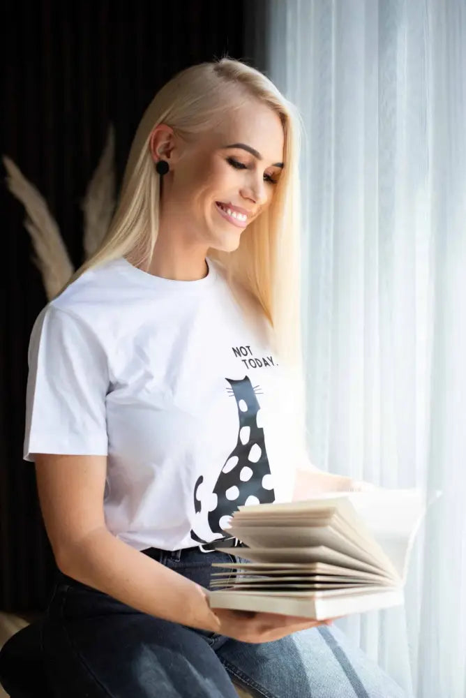 Not today t-paita - t-paita piiloviestillä retkeilyvarusteet verkkokaupasta