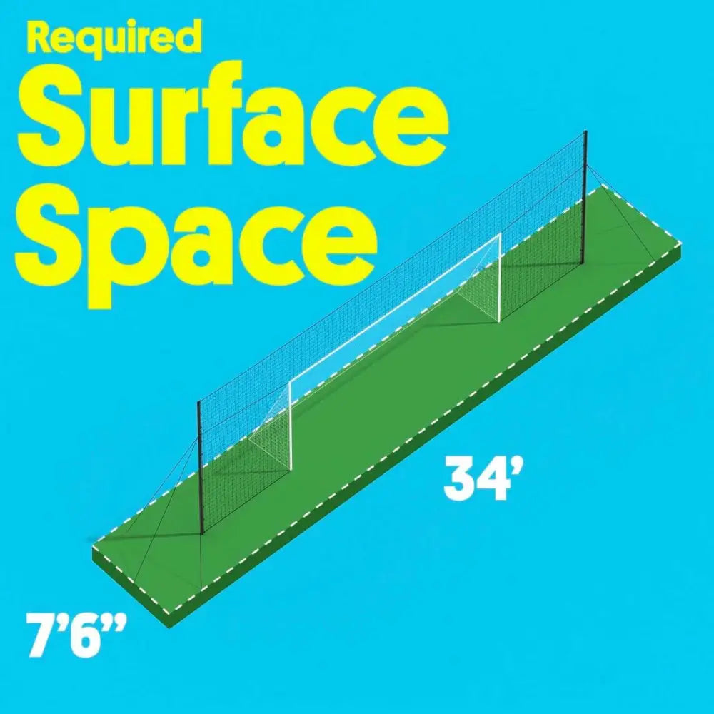 Green artificial turf soccer field with white lines and open goaaal football goal 3 in 1 trainer large measuring 34 by 7 feet 6 inches