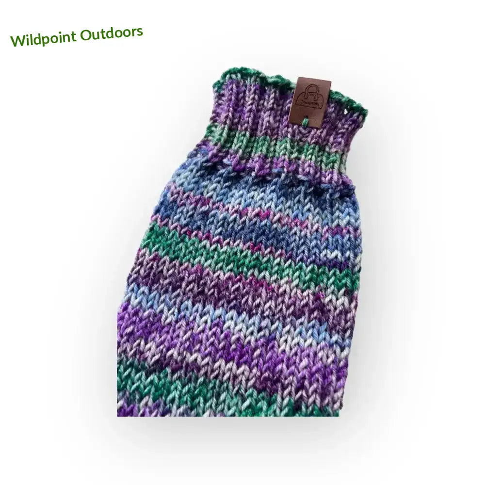 Pitkät värikkäät säärystimet - kotimaista käsityötä - säärystimet - retkeily