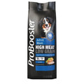 Black and blue probooster adult maxi chicken 12kg dog food bag with tri-color bernese mountain dog image
