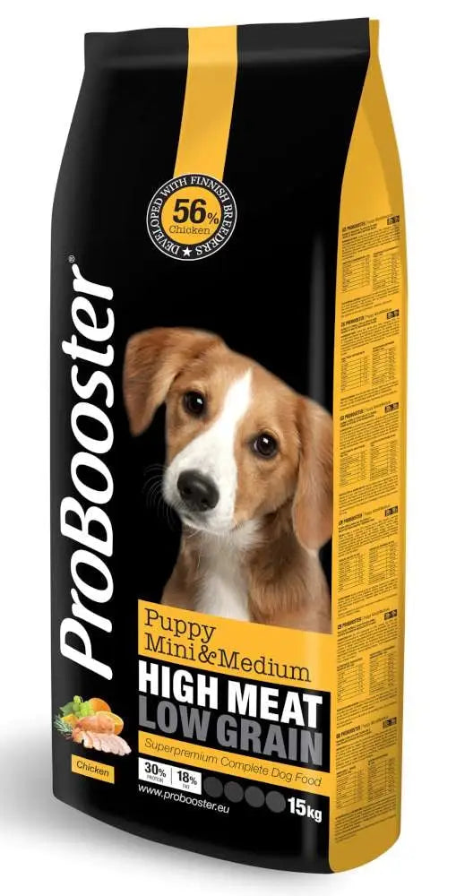 Probooster puppy mini & medium chicken - 3kg - wildpoint retkeilyvarusteet verkkokaupasta 18,50 €