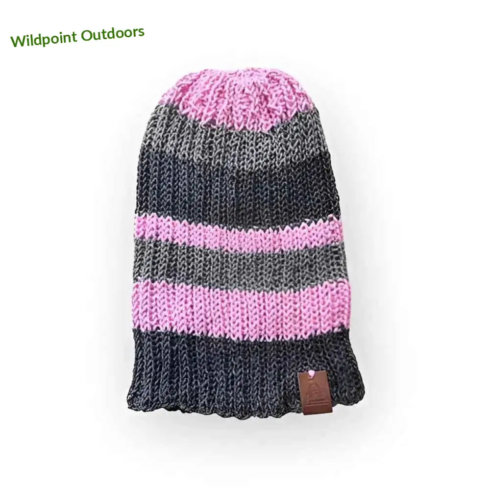 Puuvillapipo pink - harmaa-pinkki - pipo - wildpoint outdoors retkeily 19,90 €