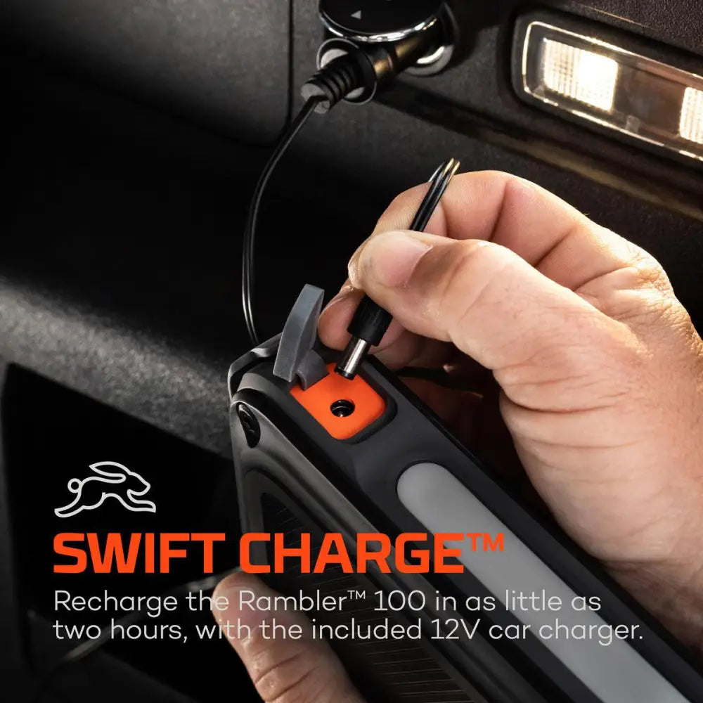 Rambler 100 - varavirtalähteet kannettavan tietokoneen akkupankki retkeilyvarusteet verkkokaupasta 249,90 €