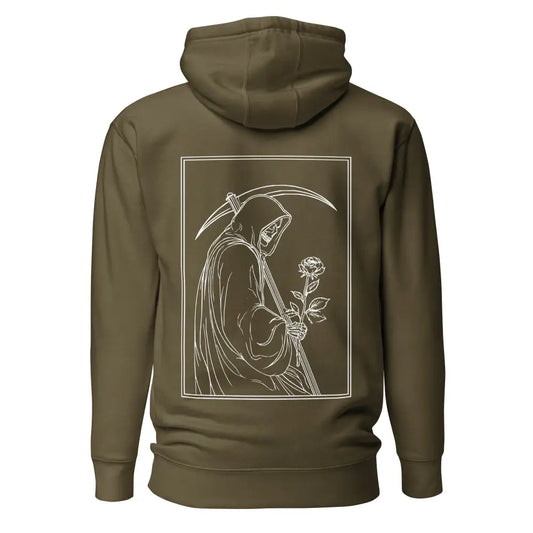 Reaper huppari - military green / s - hoodie oliivinvihreä puuvillahuppari retkeilyvarusteet verkkokaupasta 79 €