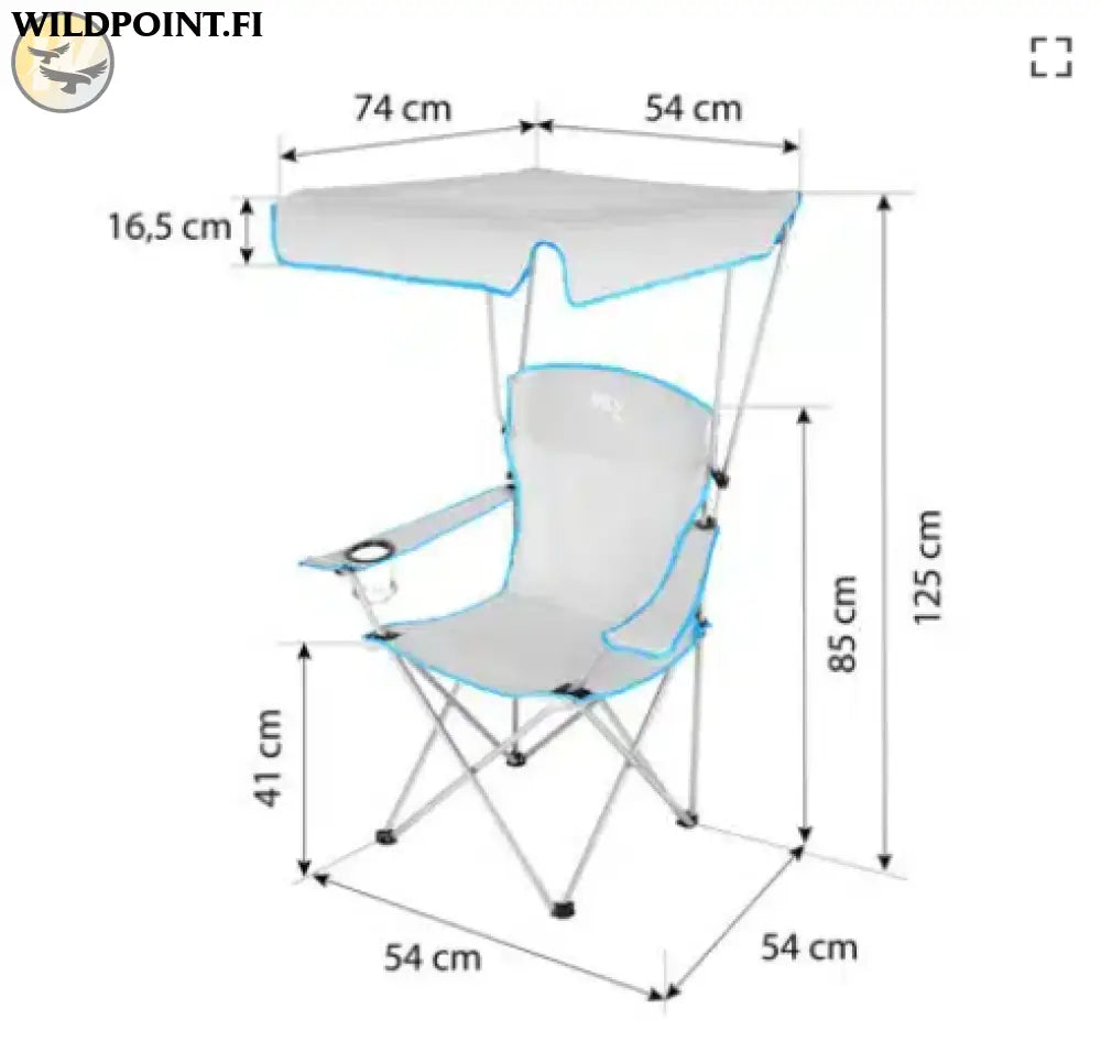 Retkituoli Sunshade NC3087 NILS CAMP - Harmaa - Accessories