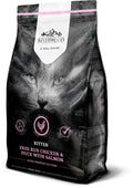 Riverwood cat kitten kana ankka ja lohi musta ja pinkki ultra premium kissanruoka vapaan kanan lihalla ja lohella