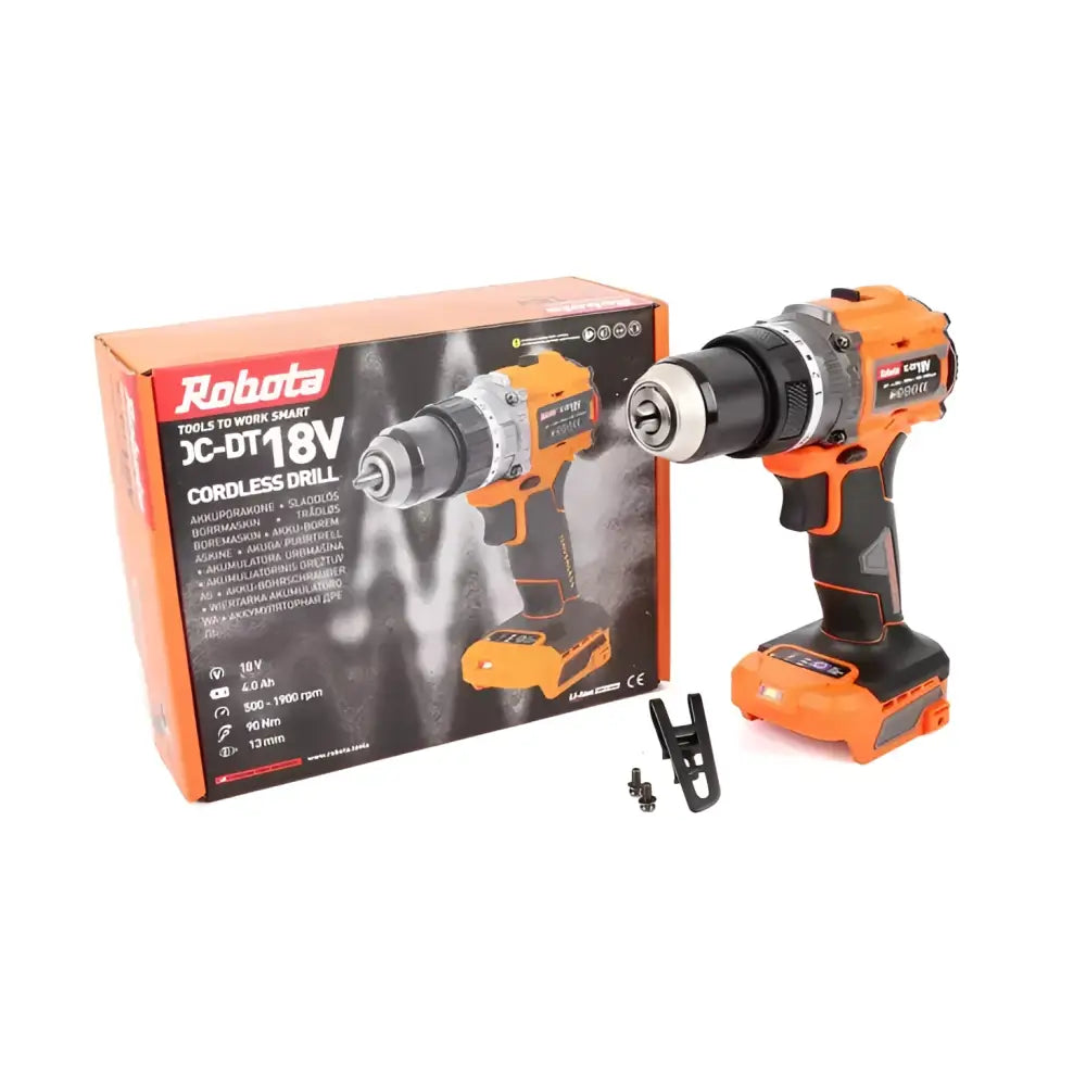 Robota dc-dt18v akkuporakone 13mm runko - akkuporakone 90nm vääntö retkeilyvarusteet verkkokaupasta 79,90 €