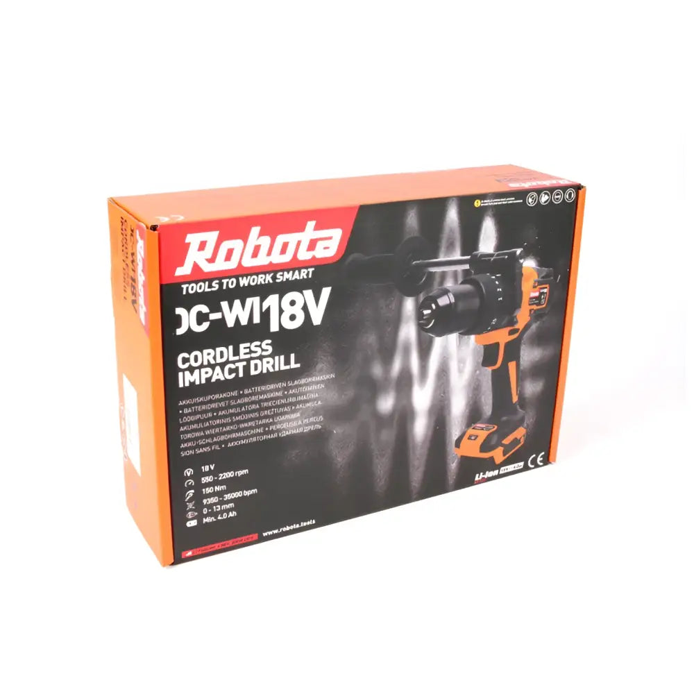 Robota dc-wi18v iskevä akkuporakone kahvalla runko - iskevä retkeilyvarusteet verkkokaupasta 119 €