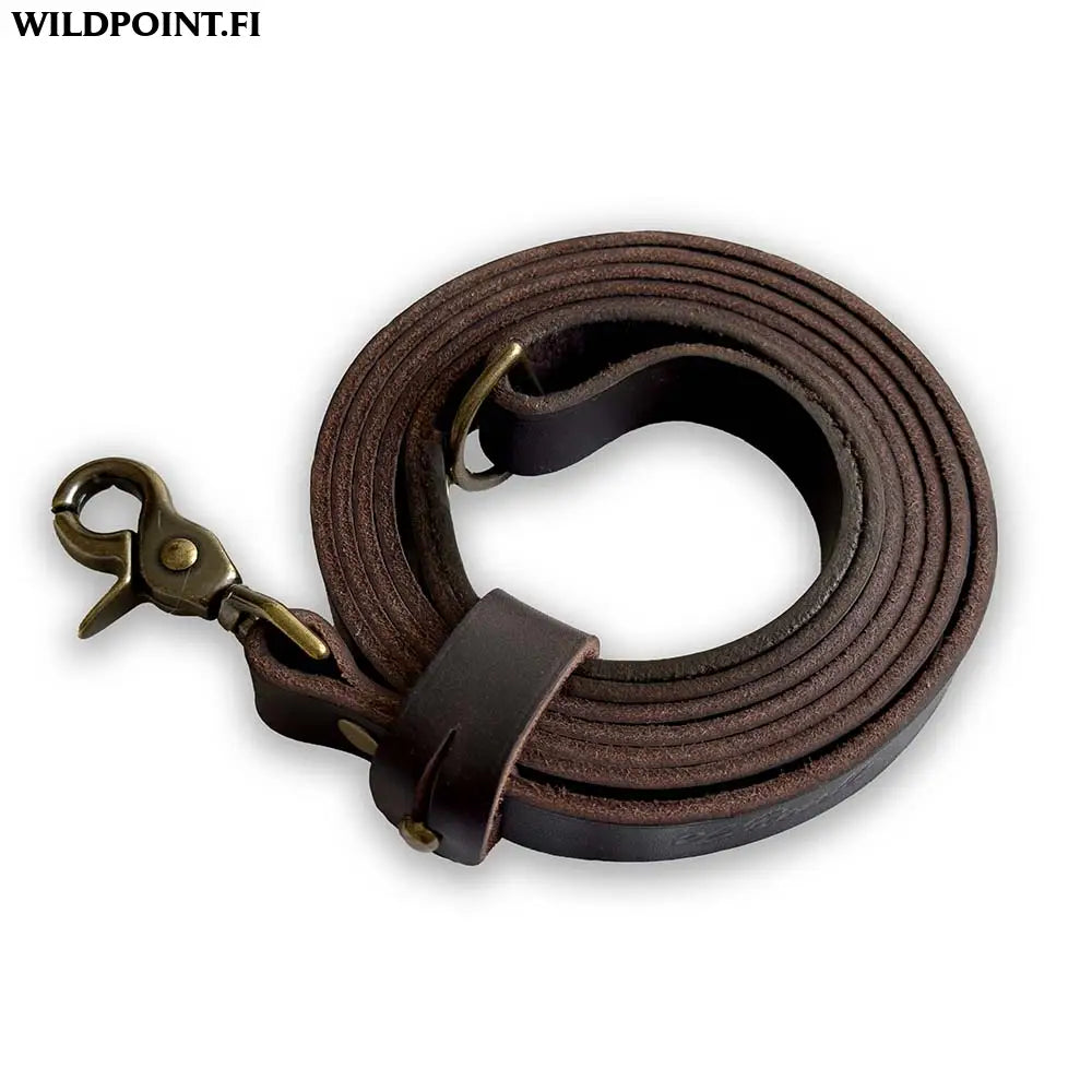 Roselli-koiran talutin käsilenkillä - dark brown leather - accessories roselli-koiran talutin käsilenkillä - wildpoint