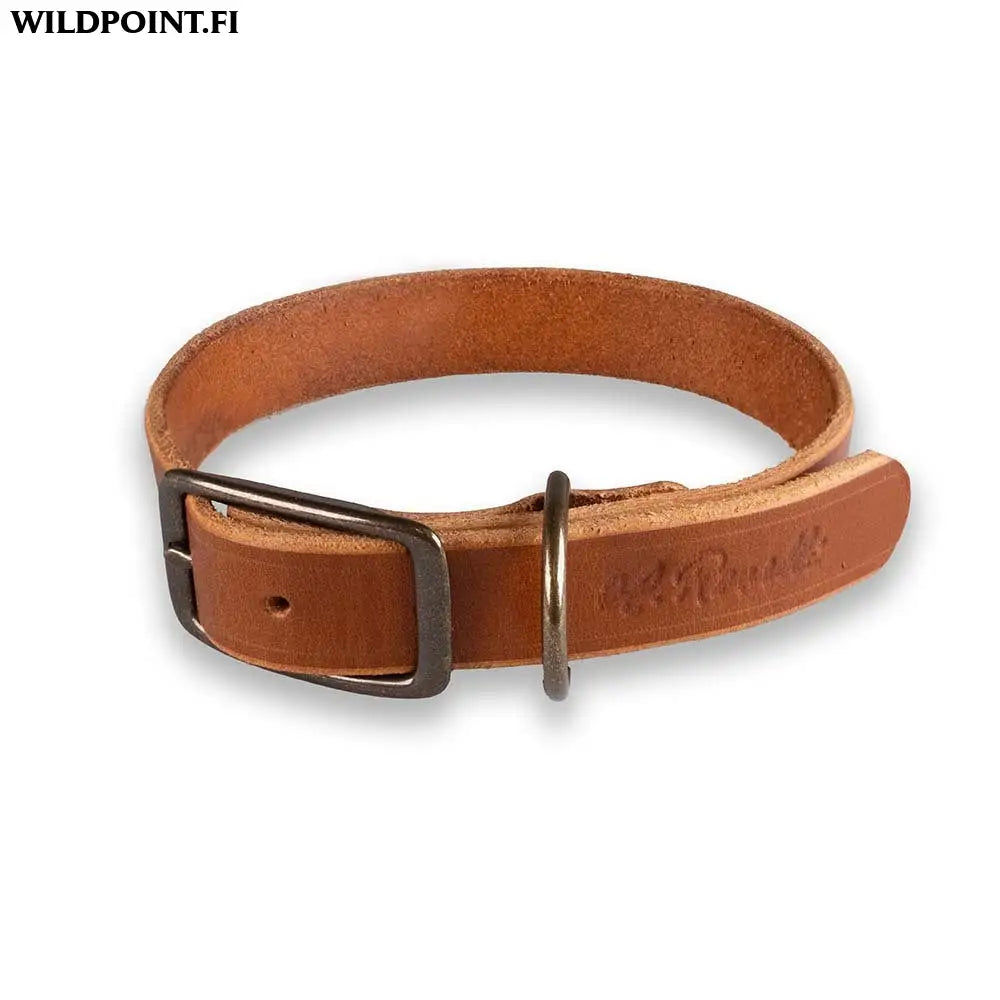 Roselli nahkainen koiranpanta - light brown small: 28.5-36 cm (total length 43 cm) - accessories