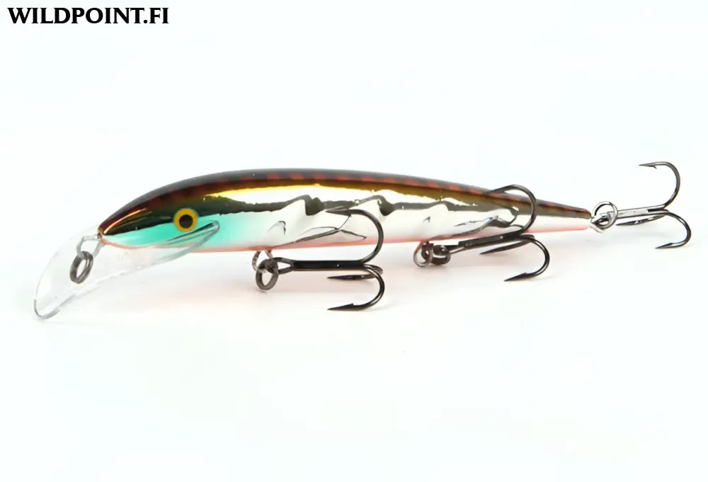 Scandinavian tackle baron 13cm - baron 13cm brown stripe chrome