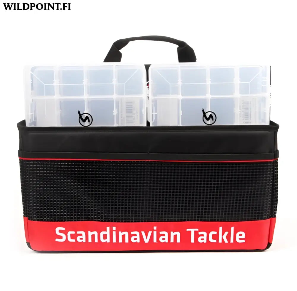 Scandinavian tackle jättikokoinen tarvikelaukku + 4x vieherasia