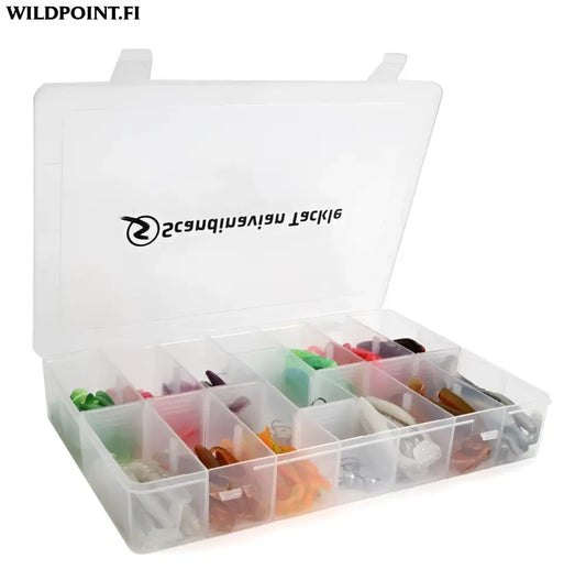 Shake baits maxi 106-osainen ahvenjigisarja