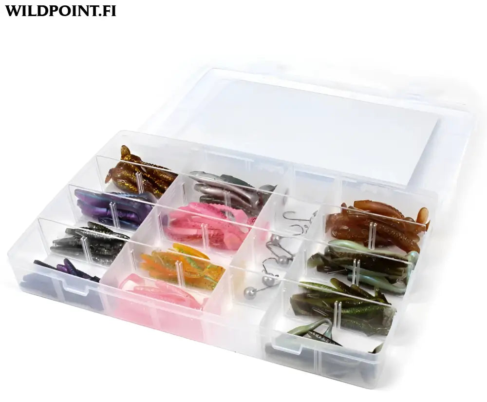 Shake baits maxi 106-osainen ahvenjigisarja