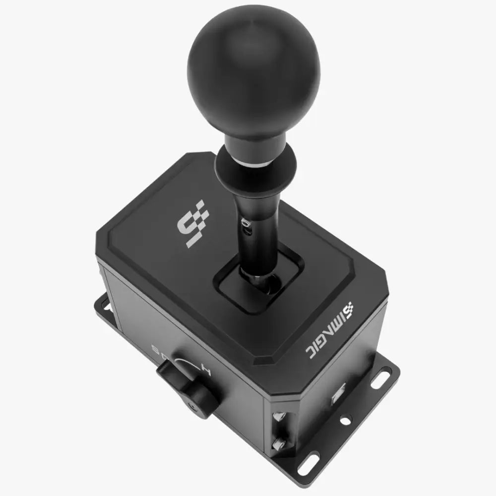 Black simagic ds-8x h pattern shifter with matte finish and ergonomic design for racing gear shift control