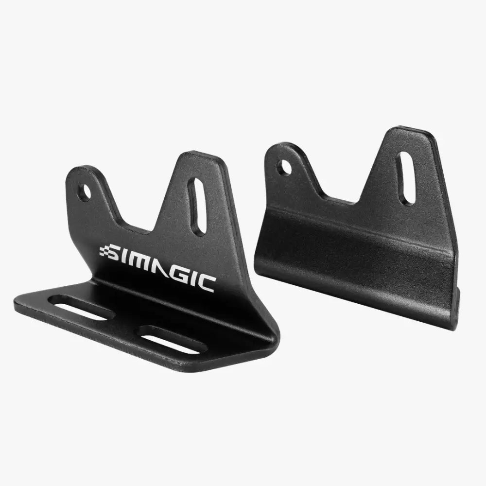 Simagic evo side mounting brackets mb-s mustat simmagic-kiinnikkeet mattapintaisilla ja leikkausslotilla